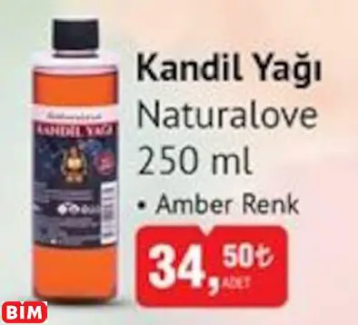 NATURALOVE KANDİL YAĞI